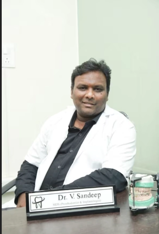 Dr. V. Sandeep Kumar - Prosthodontist & Implantologist at N Square Dental Clinic